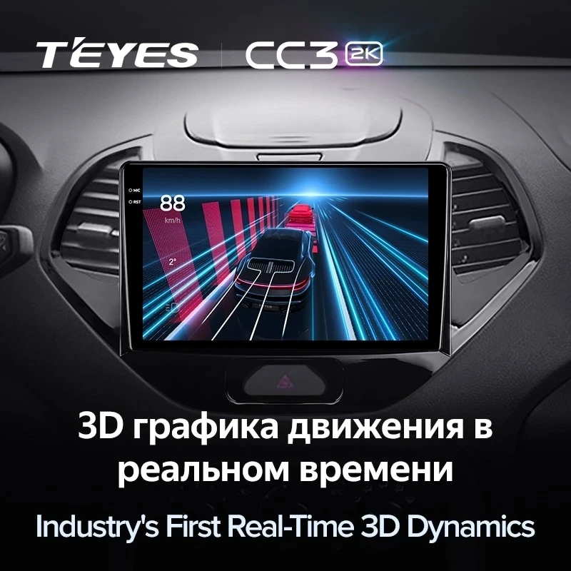 Штатная магнитола Teyes CC3 2K 4/32 Ford Figo (2015-2018)