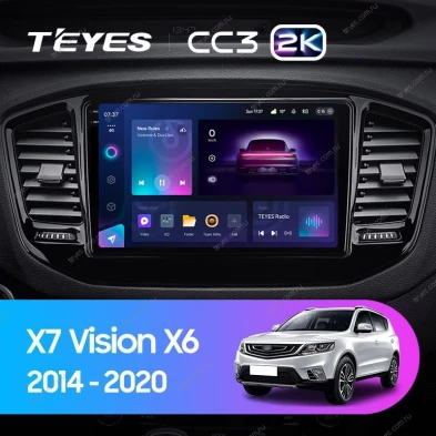 Штатная магнитола Teyes CC3 2K 4/64 Geely Emgrand X7 (2014-2020)