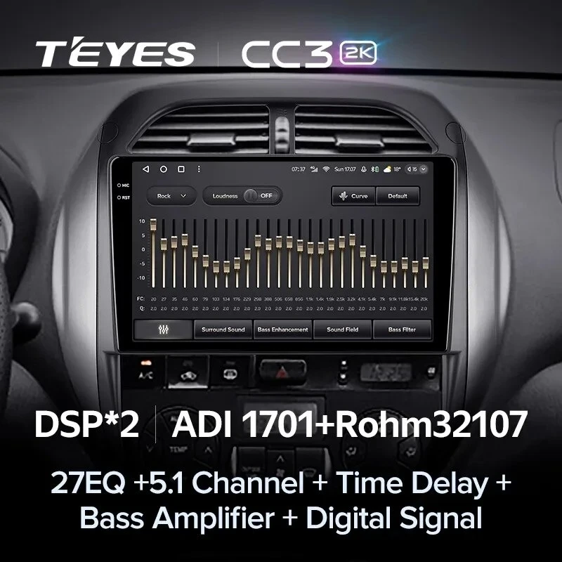 Штатная магнитола Teyes CC3 2K 6/128 Toyota RAV4 2 CA20 CA20W XA20 (2003-2005) F4