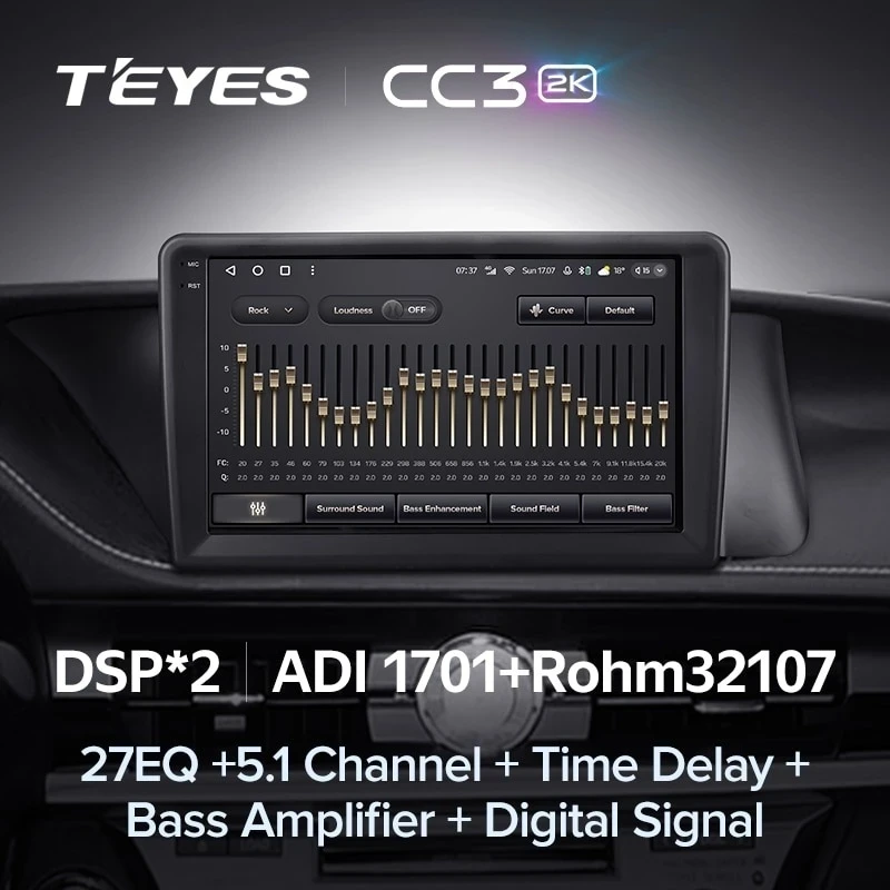 Штатная магнитола Teyes CC3 2K 4/64 Lexus ES ES200 ES250 ES300h ES350 XV60 VI (2012-2018) Тип-B