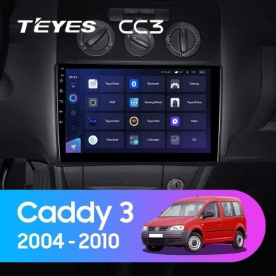 Штатная магнитола Teyes CC3 4/32 Volkswagen Caddy 2K (2004-2010) (10 inch Universal)