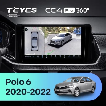Штатная магнитола Teyes CC4 Pro 360 8/128 Volkswagen Polo 6 (2020-2022)