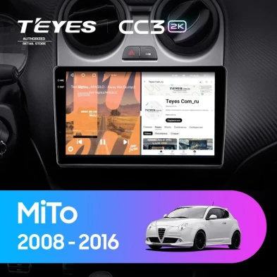 Штатная магнитола Teyes CC3 2K 4/64 Alfa Romeo MiTo 955 (2008-2016)