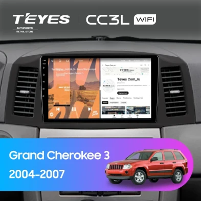 Штатная магнитола Teyes CC3L WiFi 2/32 Jeep Grand Cherokee 3 WK (2004-2007) F1
