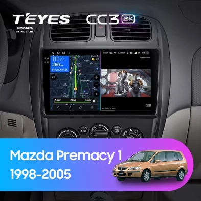 Штатная магнитола Teyes CC3 2K 6/128 Mazda Premacy 1 (1999-2005)