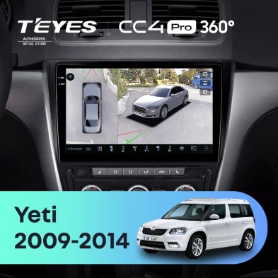 Штатная магнитола Teyes CC4 Pro 360 12/256 Skoda Yeti 5L (2009-2014)