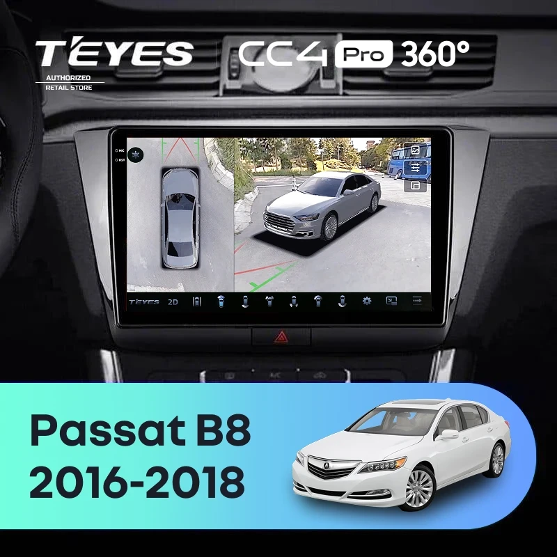 Штатная магнитола Teyes CC4 Pro 360 12/256 Volkswagen Passat B8 (2016-2018)