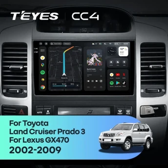 Штатная магнитола Teyes CC4 8/128 Toyota Land Cruiser Prado 120 (2002-2009) F3