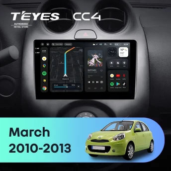Штатная магнитола Teyes CC4 8/128 Nissan March K13 (2010-2013)