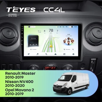 Штатная магнитола Teyes CC4L 6/64 Opel Movano 2 (2010-2019) F1