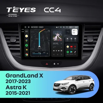Штатная магнитола Teyes CC4 8/128 Opel GrandLand X (2017-2023)