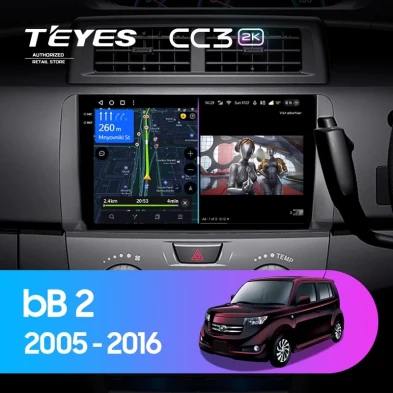 Штатная магнитола Teyes CC3 2K 360 6/128 Toyota bB 2 QNC20 (2005-2016)