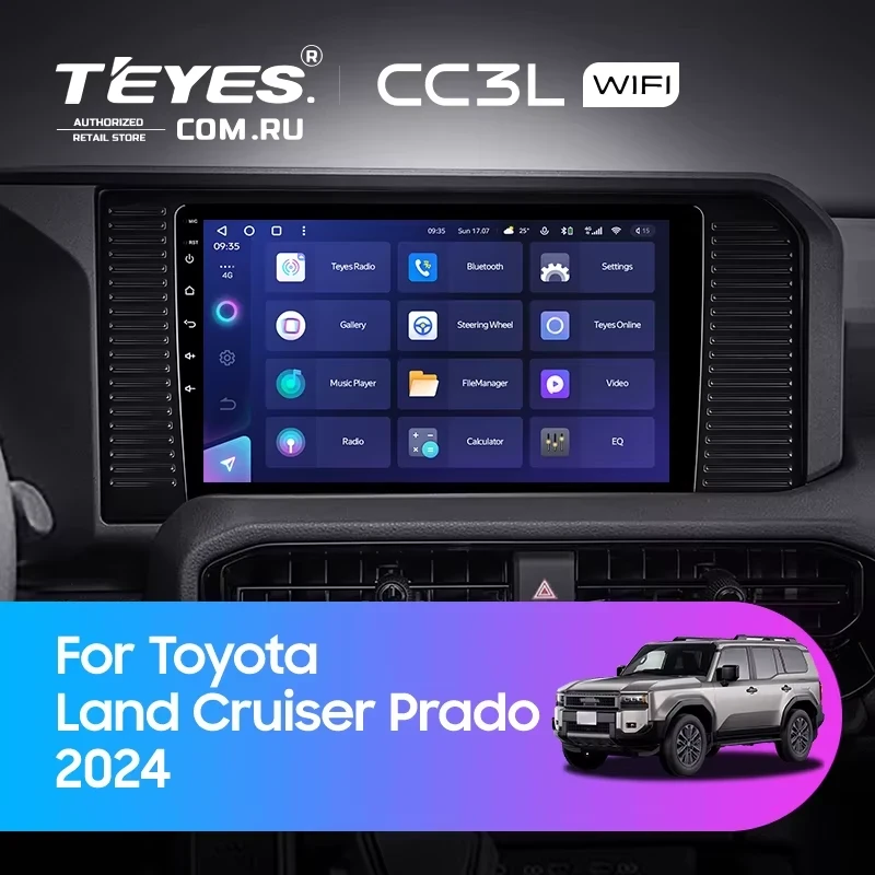 Штатная магнитола Teyes CC3L WiFi 2/32 Toyota Land Cruiser Prado 250 (2024-2026)