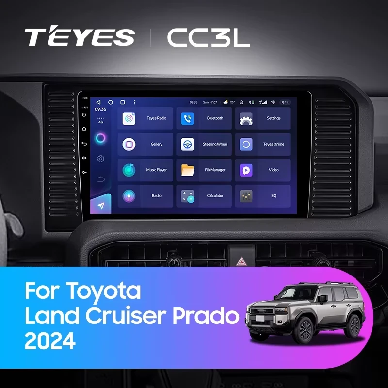 Штатная магнитола Teyes CC3L 4/32 Toyota Land Cruiser Prado 250 (2024-2026)