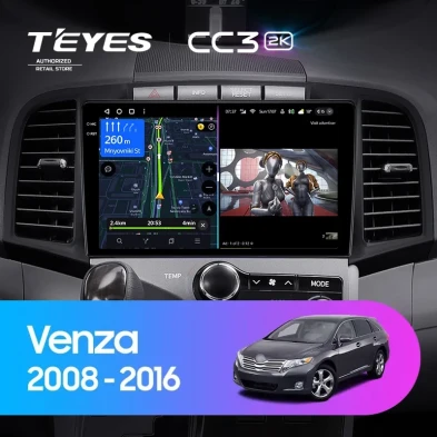 Штатная магнитола Teyes CC3 2K 6/128 Toyota Venza (2008-2016)