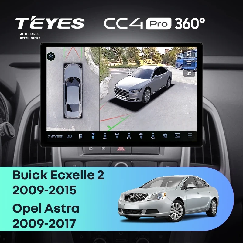 Штатная магнитола Teyes CC4 Pro 360 12/256 Opel Astra J (2009-2017) (13")