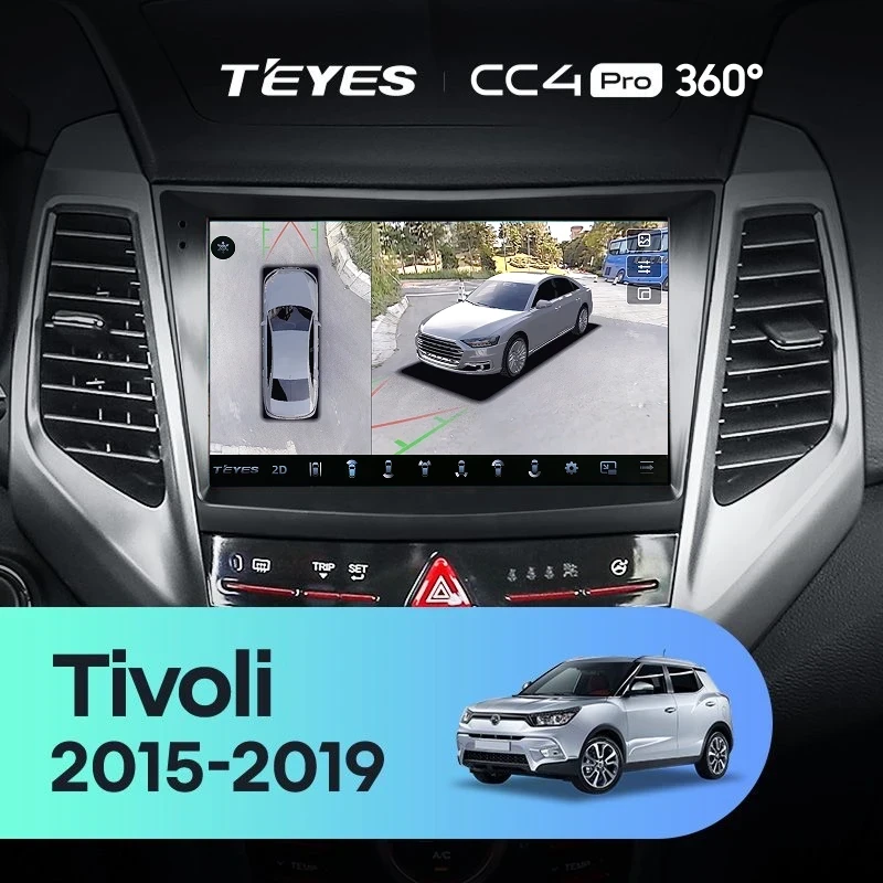 Штатная магнитола Teyes CC4 Pro 360 8/128 SsangYong Tivoli (2015-2019)