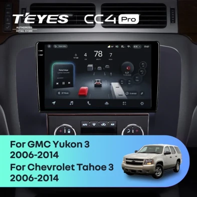 Штатная магнитола Teyes CC4 Pro 12/256 Chevrolet Tahoe (2006-2014) (Черная)