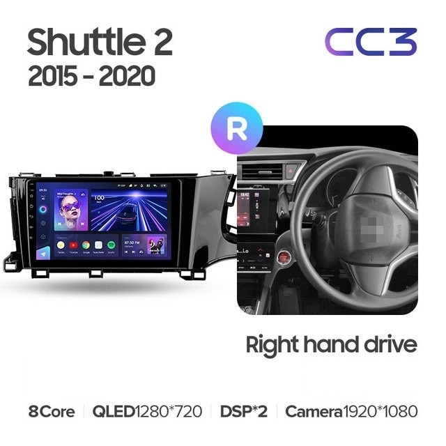 Штатная магнитола Teyes CC3 4/32 Honda Shuttle 2 (2015-2020) Правый руль