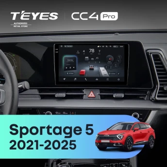 Штатная магнитола Teyes CC4 Pro 8/128 Kia Sportage 5 (2021-2026) F1