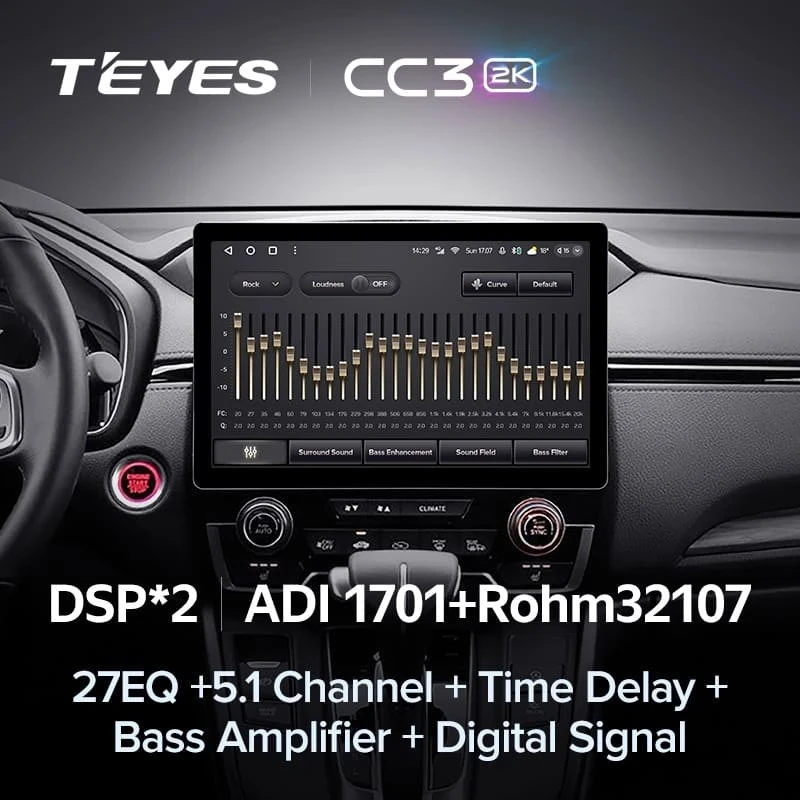 Штатная магнитола Teyes CC3 2K 4/32 Mitsubishi Pajero Sport 3 (2016-2018) (11")