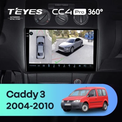Штатная магнитола Teyes CC4 Pro 360 8/128 Volkswagen Caddy 2K (2004-2010)