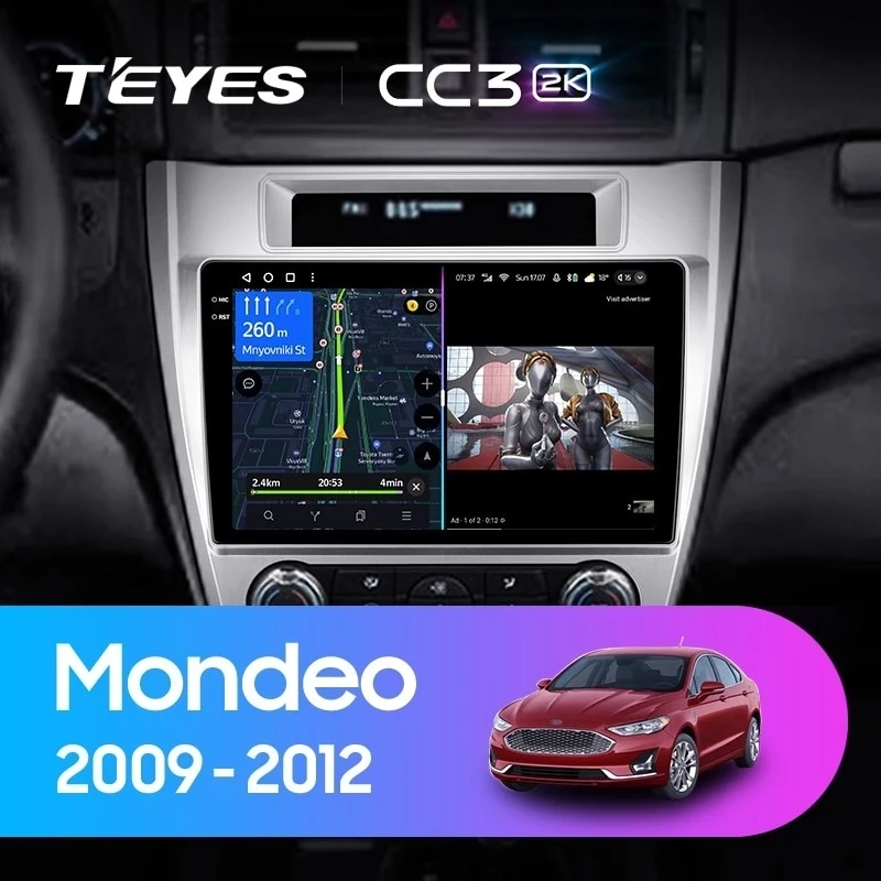 Штатная магнитола Teyes CC3 2K 4/32 Ford Mondeo (2009-2012) F3 (US EDITION)