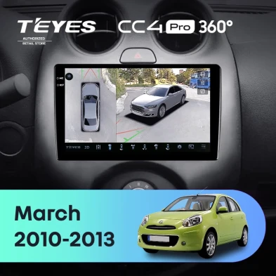 Штатная магнитола Teyes CC4 Pro 360 8/128 Nissan March K13 (2010-2013)