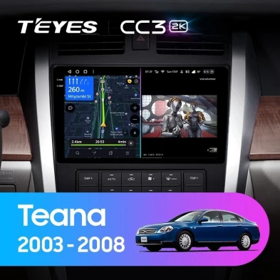 Штатная магнитола Teyes CC3 2K 4/32 Nissan Teana J31 (2003-2008) F2
