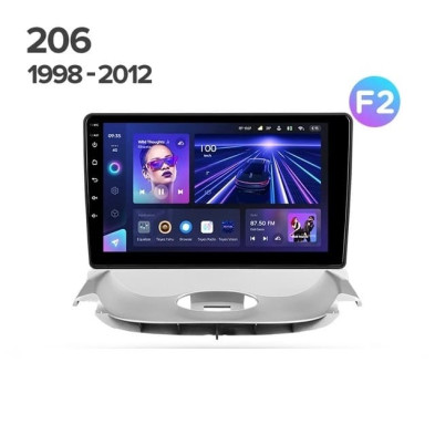 Штатная магнитола Teyes CC3 4/32 Peugeot 206 T13 T16 T12 (1998-2012) F2