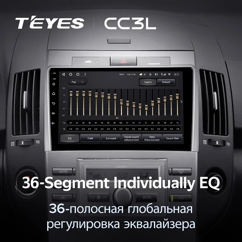 Штатная магнитола Teyes CC3L 4/64 Toyota Corolla Verso AR10 (2004-2009) F2
