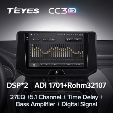 Штатная магнитола Teyes CC3 2K 6/128 Toyota Harrier 4 XU80 (2020-2022)