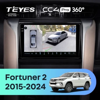 Штатная магнитола Teyes CC4 Pro 360 12/256 Toyota Fortuner 2 (2015-2024)