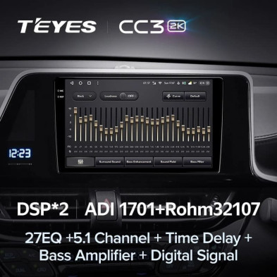 Штатная магнитола Teyes CC3 2K 6/128 Toyota C-HR (2016-2020) F2 Правый руль