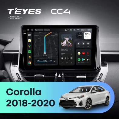 Штатная магнитола Teyes CC4 6/64 Toyota Corolla 12 (2018-2020) Тип-B