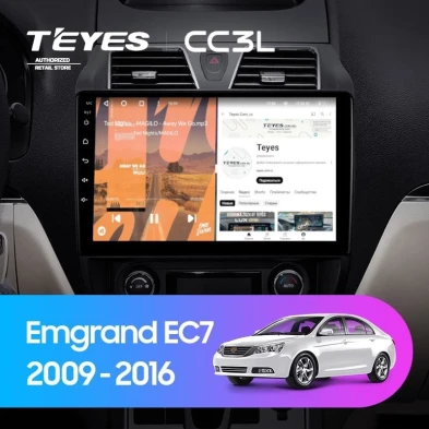 Штатная магнитола Teyes CC3L 4/64 Geely Emgrand EC7 1 (2009-2016)