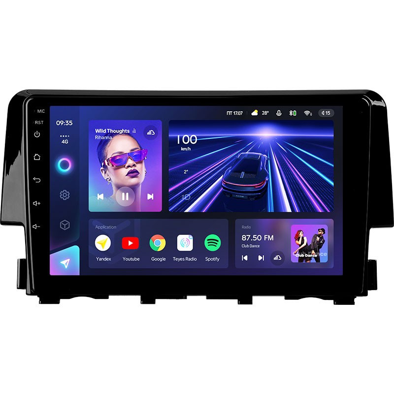 Штатная магнитола Teyes CC3 4/32 Honda Civic 10 FC FK (2015-2020)