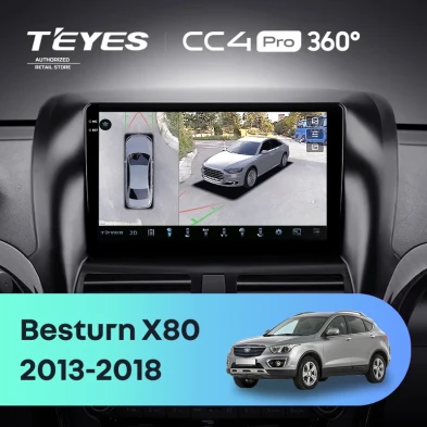 Штатная магнитола Teyes CC4 Pro 360 8/128 FAW Besturn X80 (2013-2018) F1
