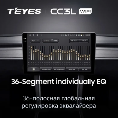 Штатная магнитола Teyes CC3L WiFi 2/32 Lada Vesta NG (2023-2026) Тип-A (черно-серая)