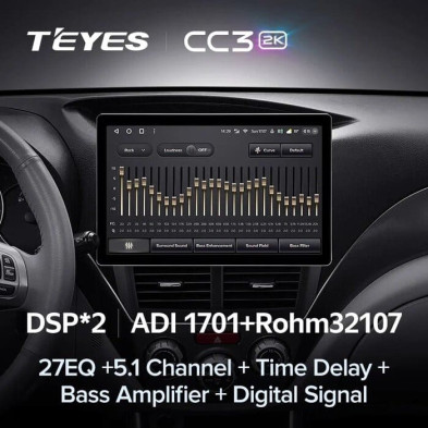 Штатная магнитола Teyes CC3 2K 6/128 Subaru Impreza GH GE (2007-2013) (13")