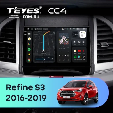 Штатная магнитола Teyes CC4 6/64 JAC Refine S3 (2016-2019)