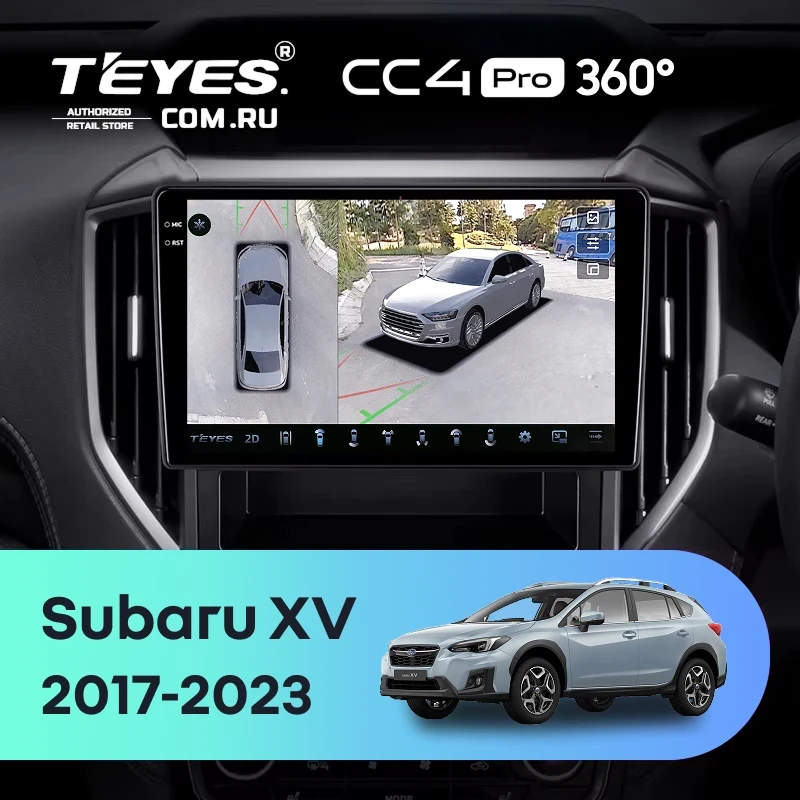 Штатная магнитола Teyes CC4 Pro 360 12/256 Subaru XV (2017-2023)