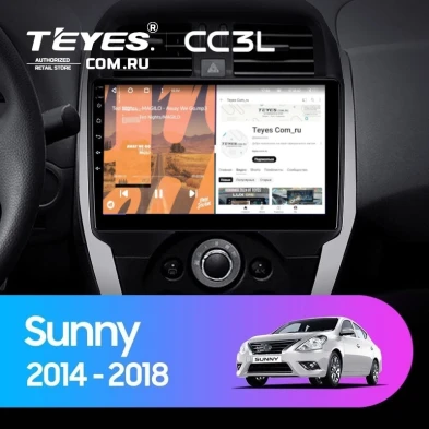 Штатная магнитола Teyes CC3L 4/64 Nissan Sunny (2014-2016)