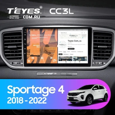 Штатная магнитола Teyes CC3L 4/32 Kia Sportage 4 QL (2018-2022) Тип-B