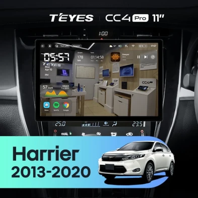 Штатная магнитола Teyes CC4 Pro 8/128 Toyota Harrier XU60 (2013-2020) F1 (11")