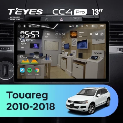 Штатная магнитола Teyes CC4 Pro 8/128 Volkswagen Touareg FL NF (2010-2018) (13")