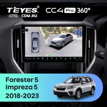 Штатная магнитола Teyes CC4 Pro 360 12/256 Subaru Forester 5 (2018-2023)