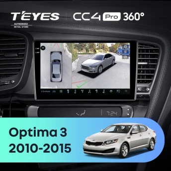 Штатная магнитола Teyes CC4 Pro 360 12/256 Kia Optima 3 TF (2010-2015) F2