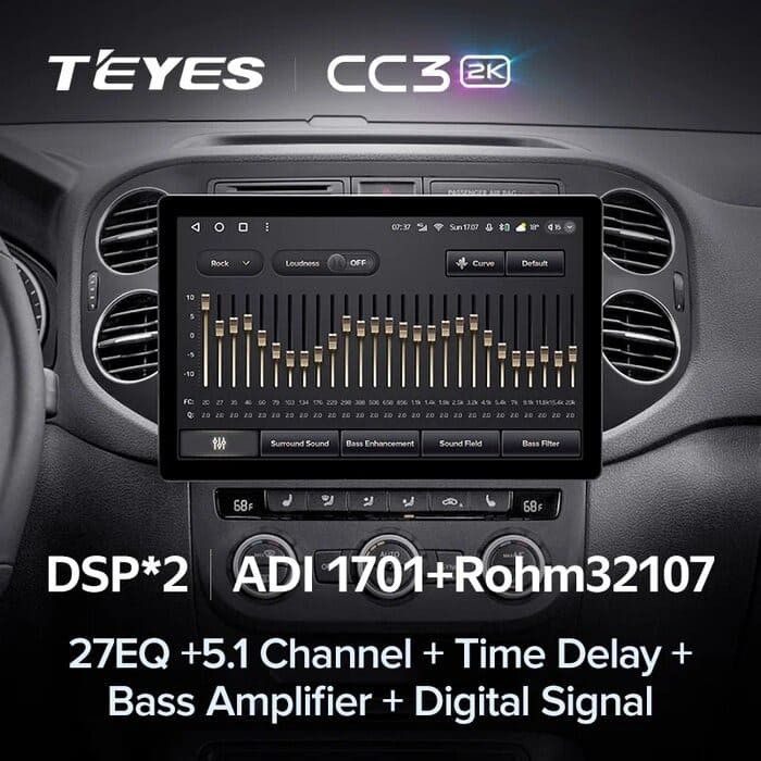 Штатная магнитола Teyes CC3 2K 4/32 Volkswagen Tiguan 1 NF (2006-2016) F1 (13")