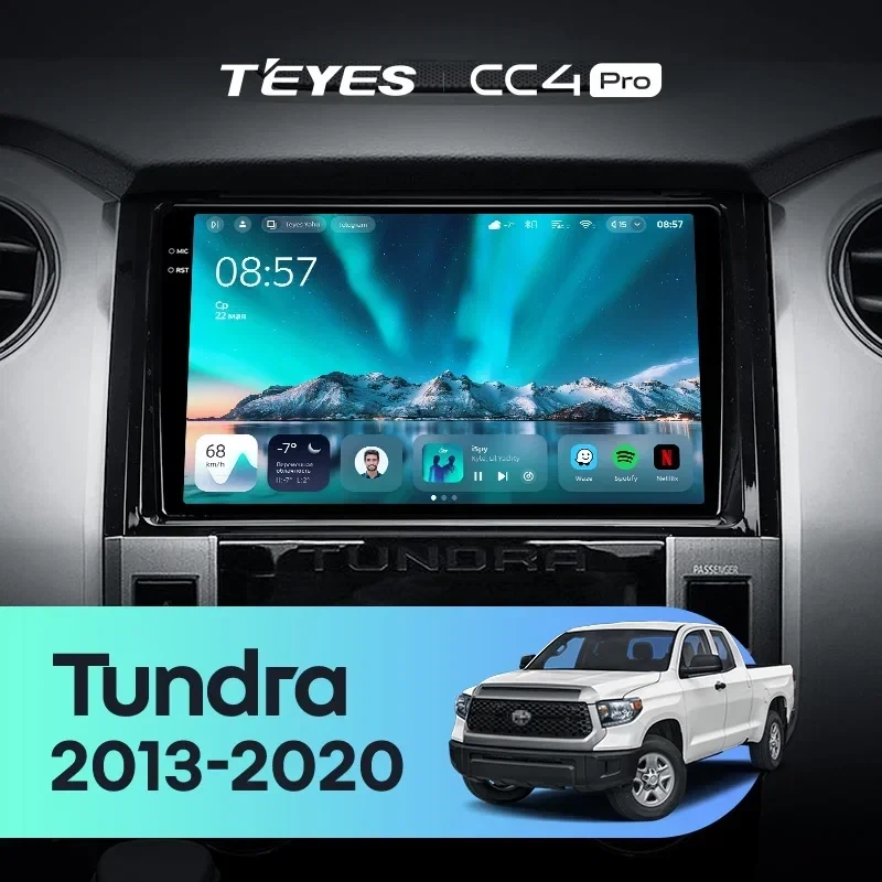 Штатная магнитола Teyes CC4 Pro 12/256 Toyota Tundra XK50 (2013-2020)